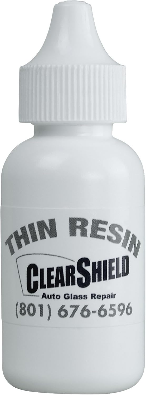 Clearshield Windshield Repair Resin - Auto Glass Repair Resin - Resin for Glass Scratch Repair - 1 Pack 30 ml Thin Resin
