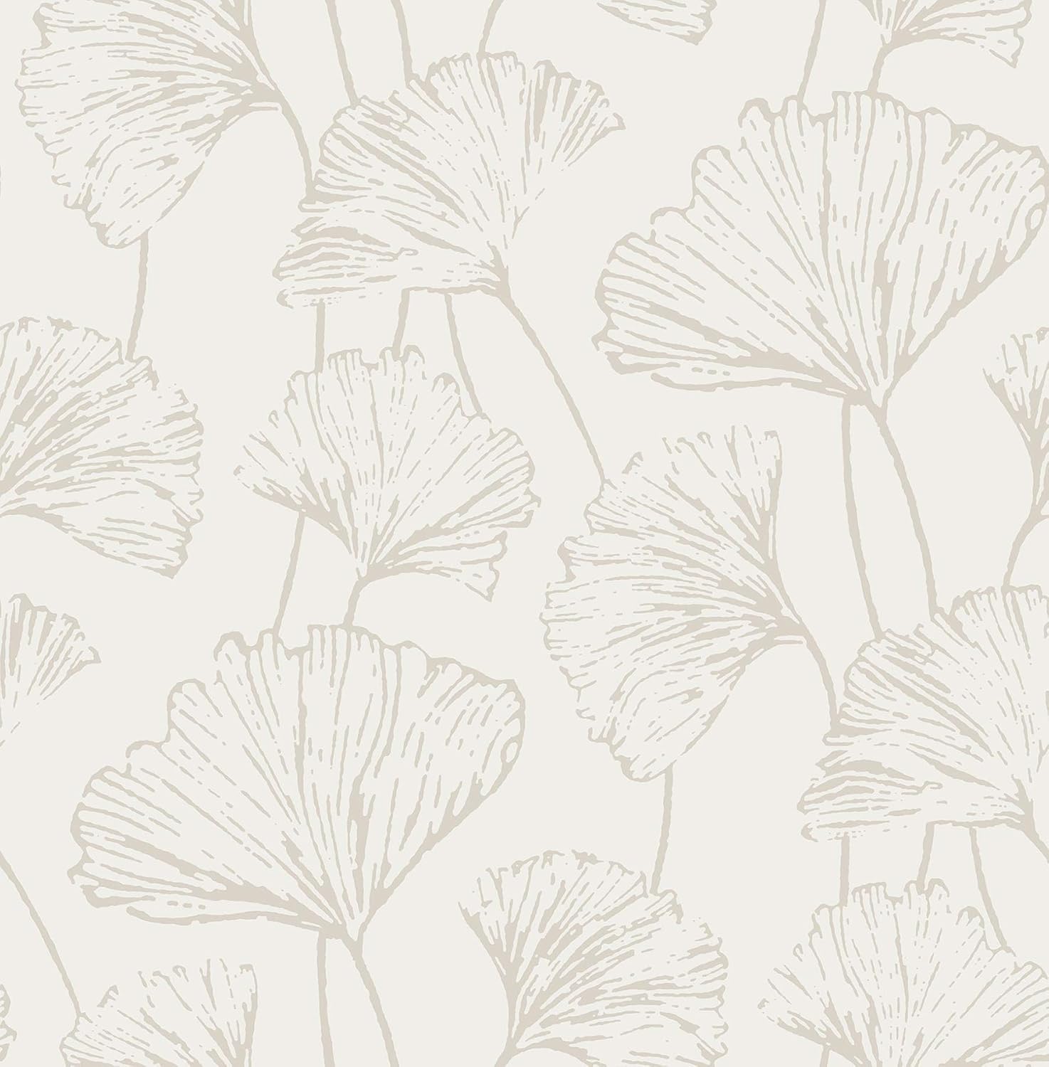 NuWallpaper Silver Hikarigaoka Peel and Stick Wallpaper, NUS3578