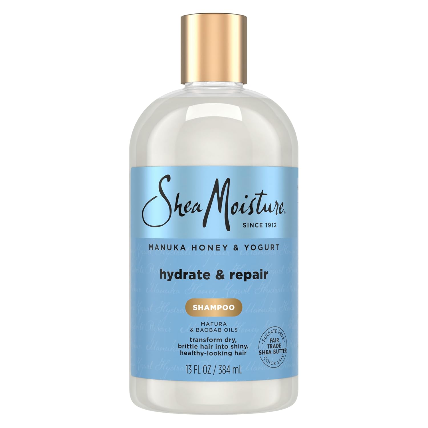 SheaMoisture Shampoo Hydrate and Repair for Damaged Hair with Manuka Honey and Shea Butter 13 oz