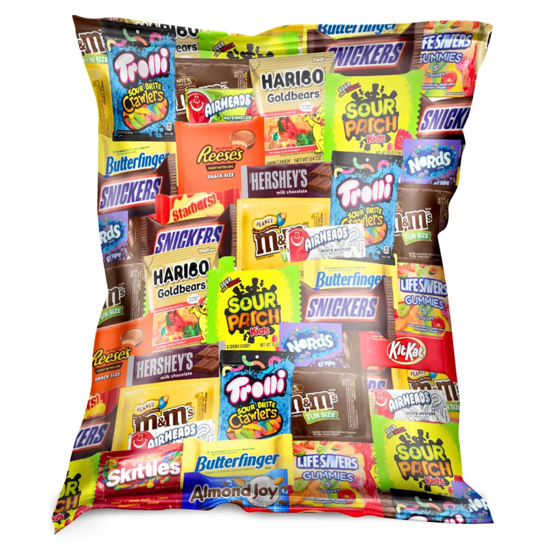 Bulk Assorted Chocolate Variety Pack - Individually Wrapped Fun Size Candy (2 LB)