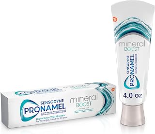 Sensodyne Pronamel Mineral Boost Enamel Toothpaste for Sensitive Teeth, to Replenish Minerals and Strengthen Enamel, Peppermint - 4 Ounces