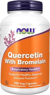NOW Foods Supplements, Quercetin with Bromelain, Balanced Immune System*, 240 Veg Capsules