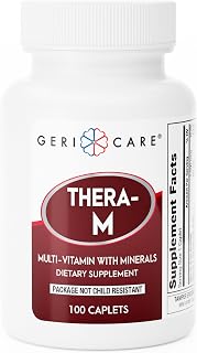 GeriCare Thera High Potency Multivitamin with Mineral Caplets, Nutritional Supplement, 100 Count (Pack of 1)