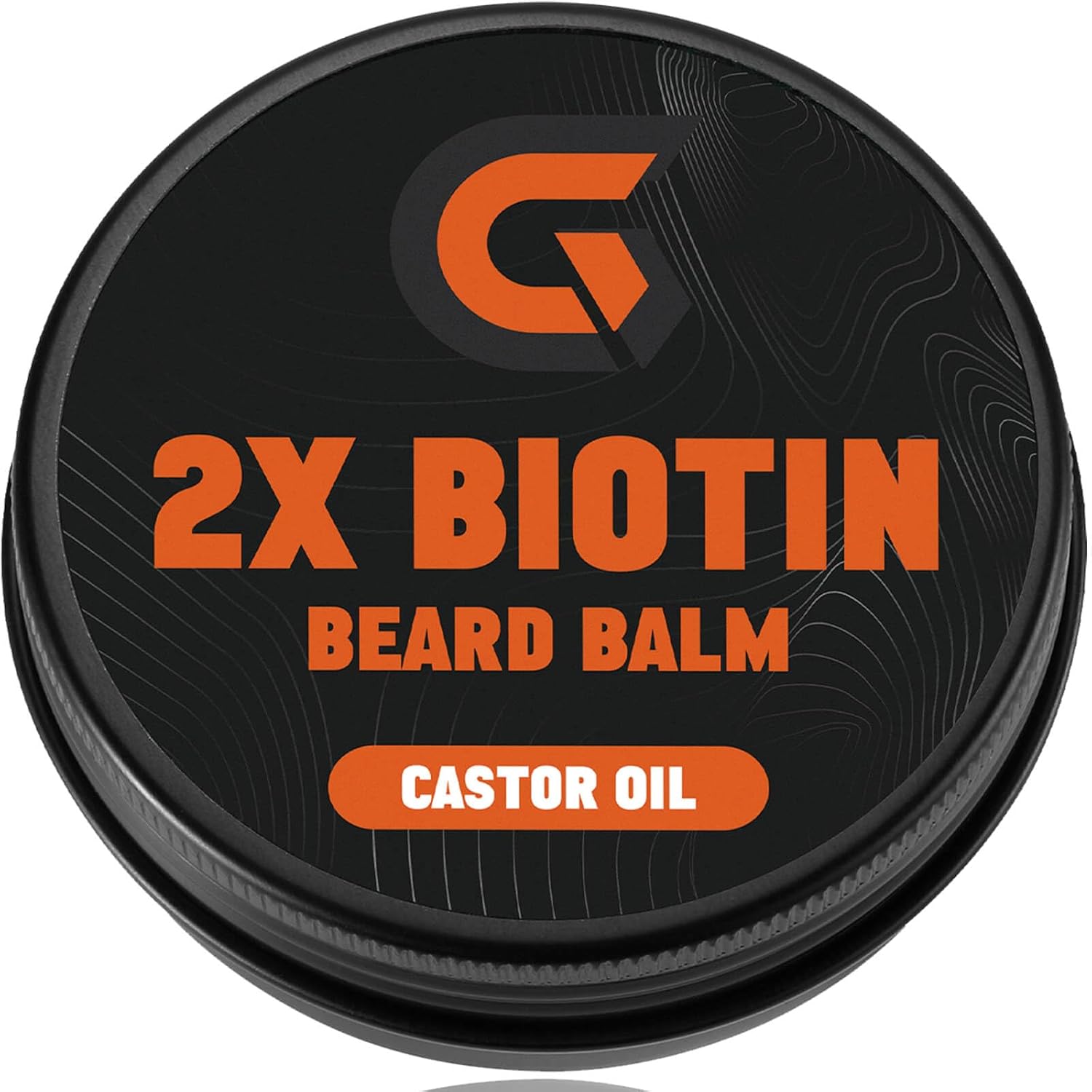 2X Biotin Beard Balm - Vegan Leave In Conditioner & Butter - Pure Natural Mustache Softener Wax with Castor Oil, Facial Hair Thickener, Moisturizer, Strengthener & Growth Cream for Men, 2 Oz.