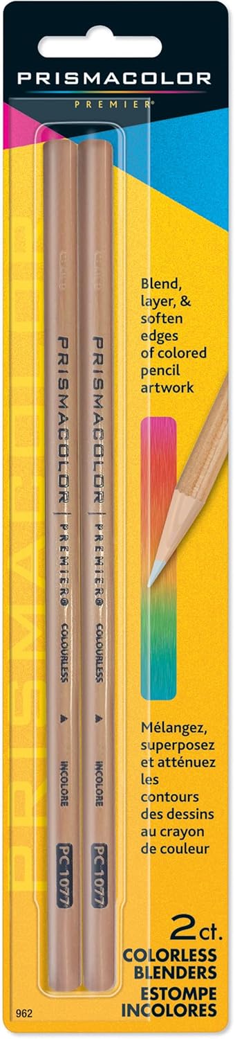 Prismacolor 962 Premier Colorless Blender Pencils, 2-Count