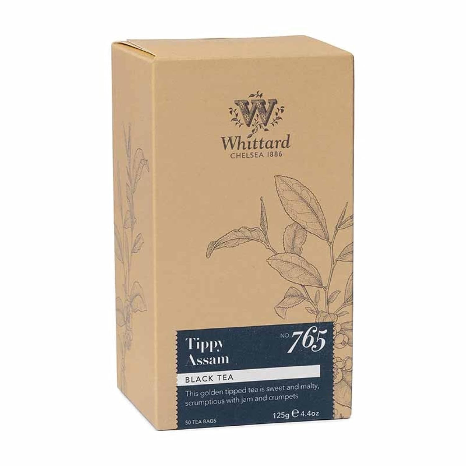 Whittard Tea Tippy Assam 50 Traditional Teabags