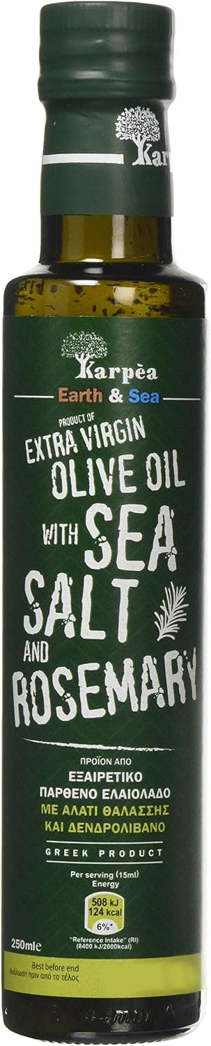Karpea Extra Virgin olive oil with Sea Salt - Rosemary flavour 250 ml