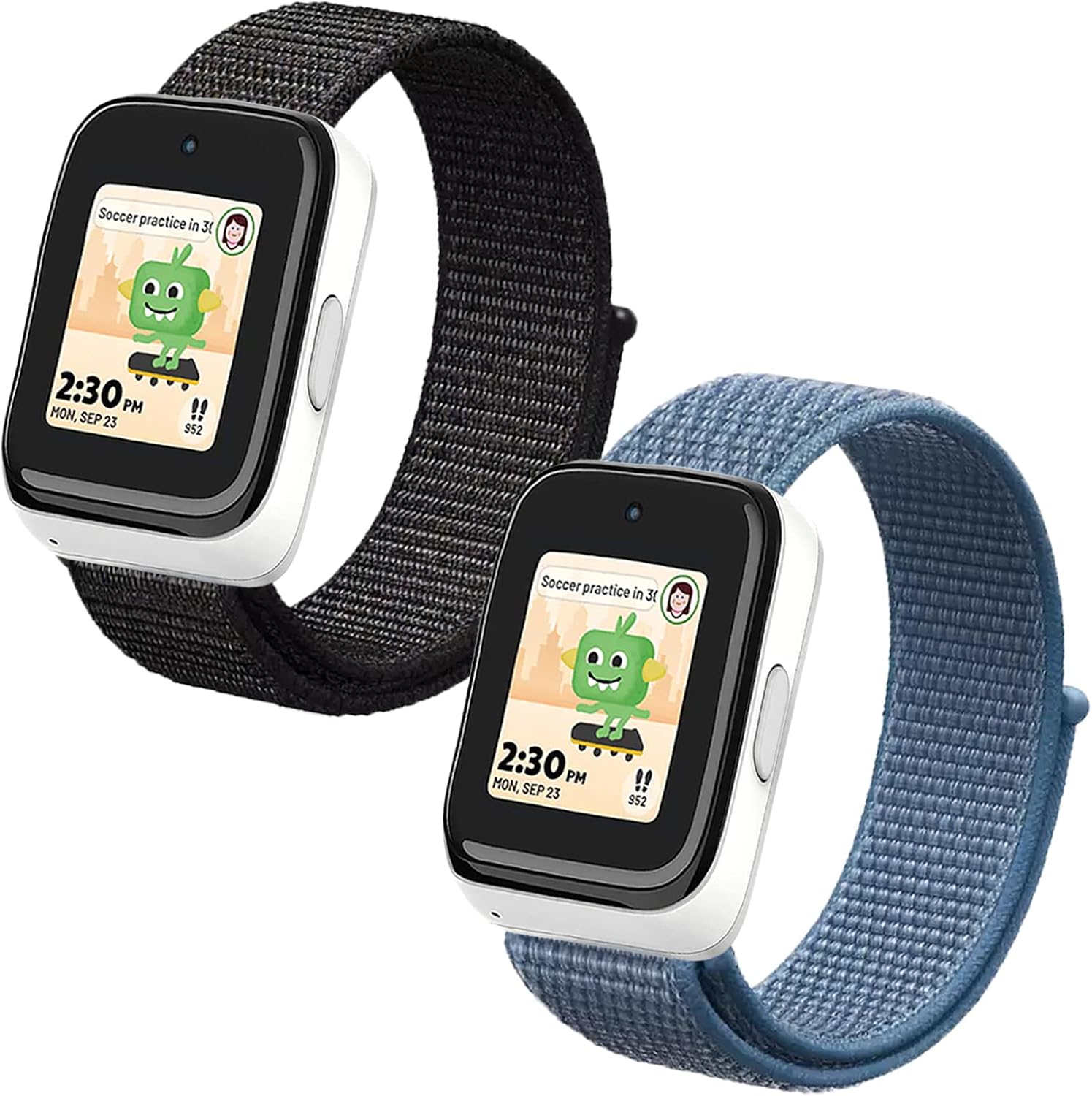 NewJourney Nylon Bands for T-Mobile SyncUP Kids Watch, 20mm Breathable Hook&Loop Strap Replacement for Boys Girls