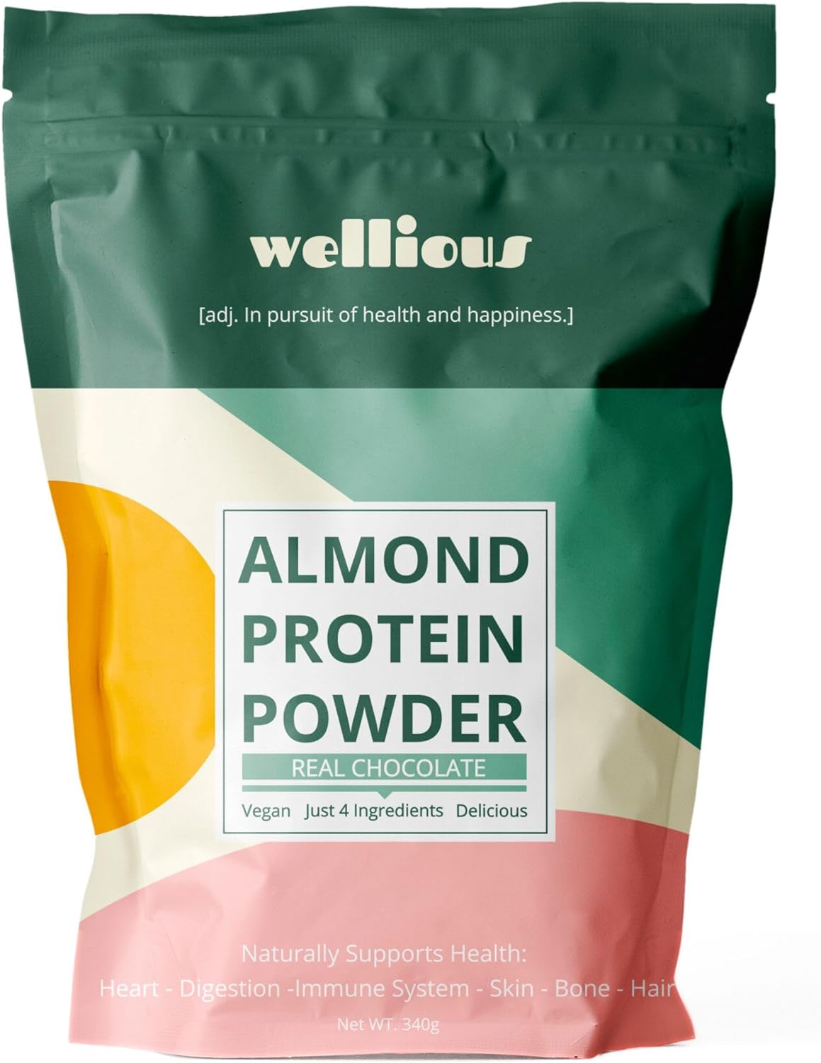 Clean Vegan Protein Powder Chocolate - Plant Based Protein Powder Dairy Free for Gut Health, No Sodium, High Fiber, Keto Friendly, Non Dairy, Lactose Free
