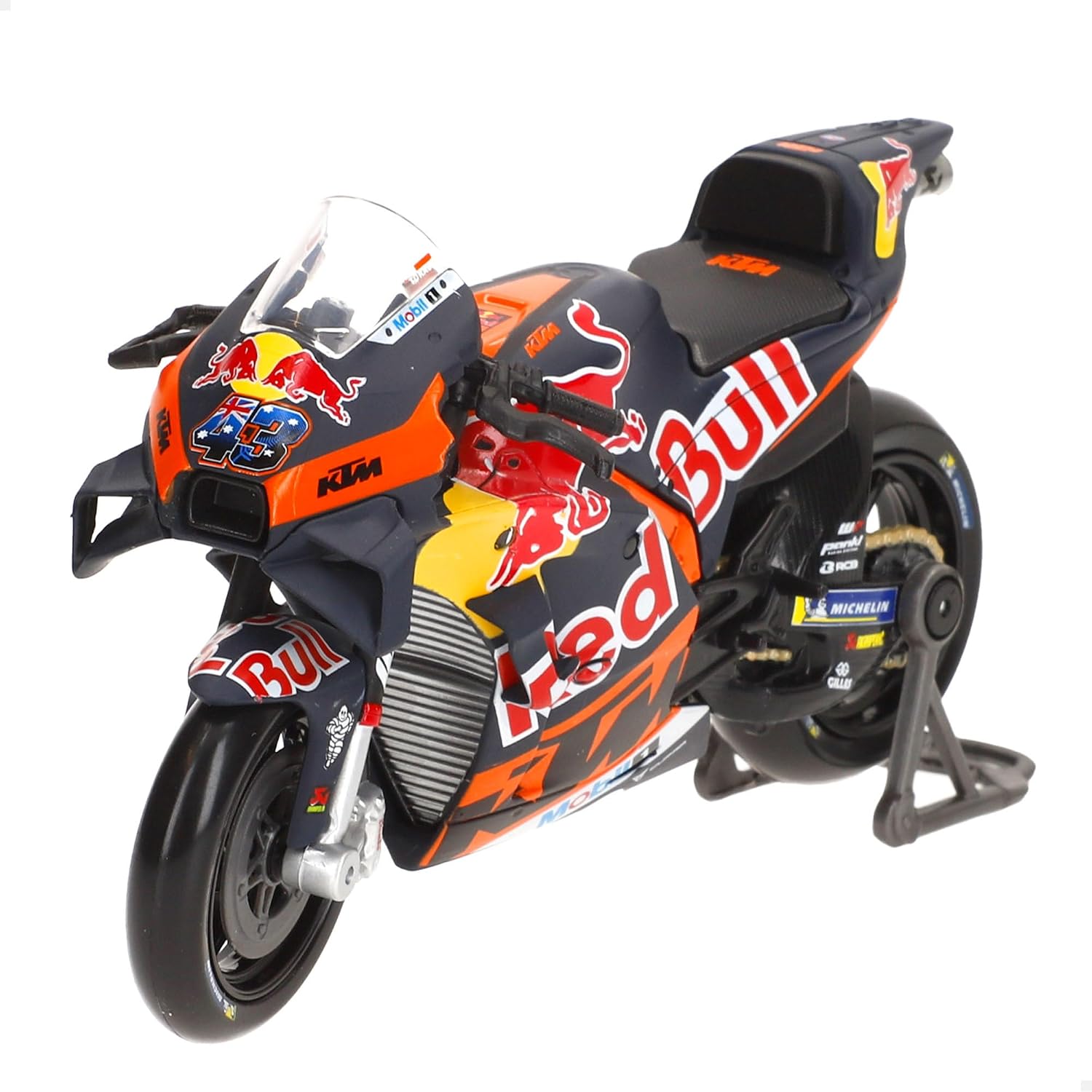 Maisto MOTORBIKE 2023 RED BULL KTM FACTORY (#33 BINDER) - 1:18 Scale - Incredibly Detailed Die-Cast Replica Collectible Motorcycle Model, Multiple Colours