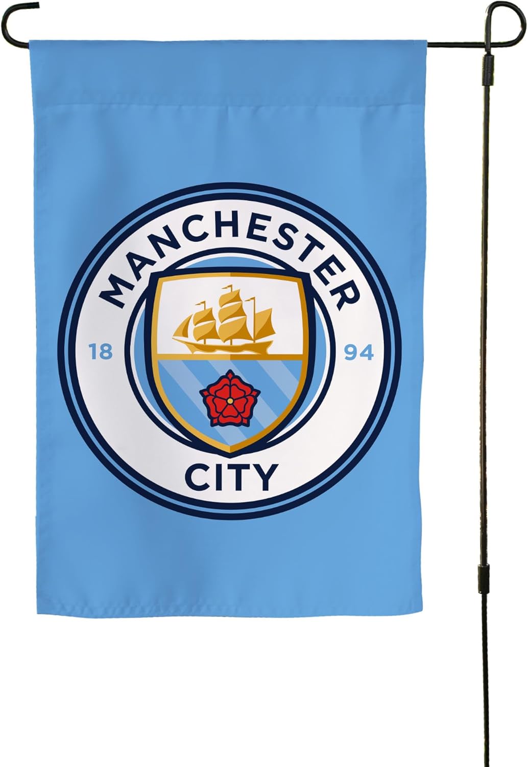 Desert Cactus Manchester City MC Garden Flag – 19 x 12 inch Football Soccer Manchester City Banner, For Outdoor Display and Events (Garden Flag A)