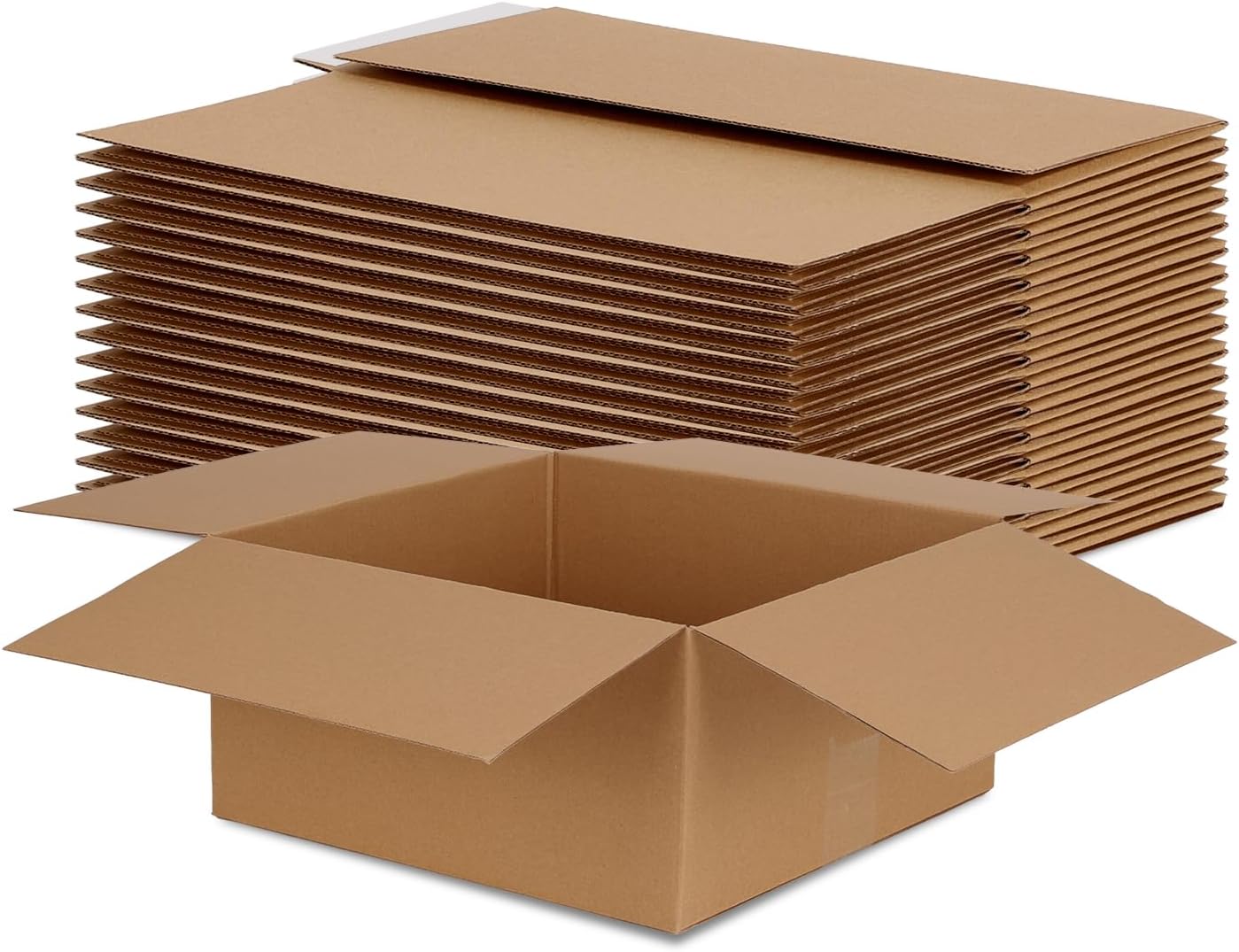 Rempry Brown 12x12x6 Shipping Boxes Set of 15, Corrugated Cardboard Box for Mailing, Packaging Small Business, Kraft Mailer Gift Boxes