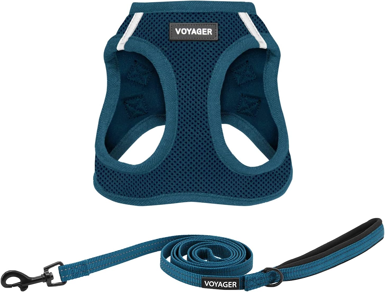 Voyager Step-in Air Cat Harness - All Weather Mesh Step in Vest Harness for Small and Medium Cats by Best Pet Supplies - Harness Leash Set (Blue), XXXS