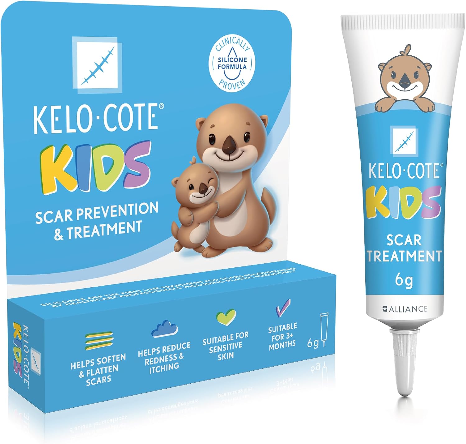 KELO-COTE Kids Silicone Scar Treatment Gel, Advanced Formula, 6 g