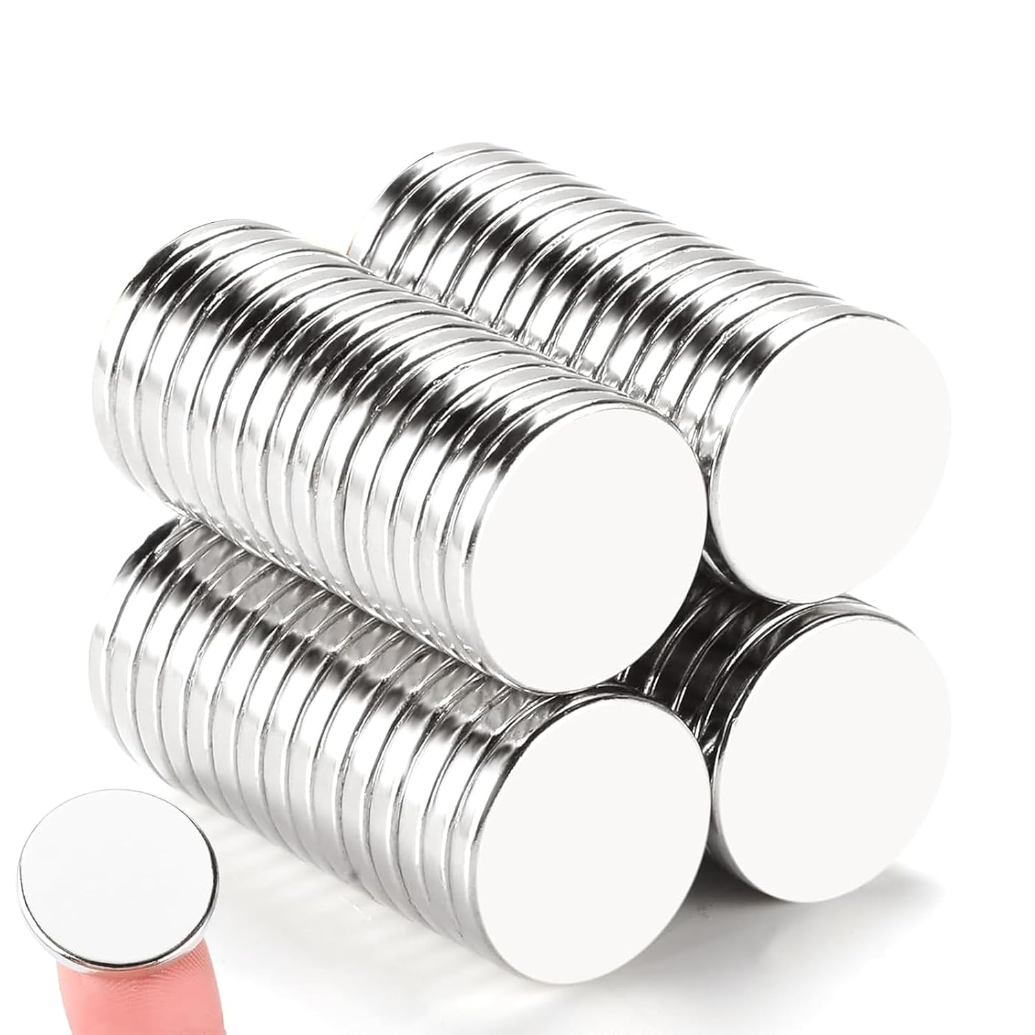 TRYMAG 60Pcs Strong Rare Earth Magnets, 20x3mm