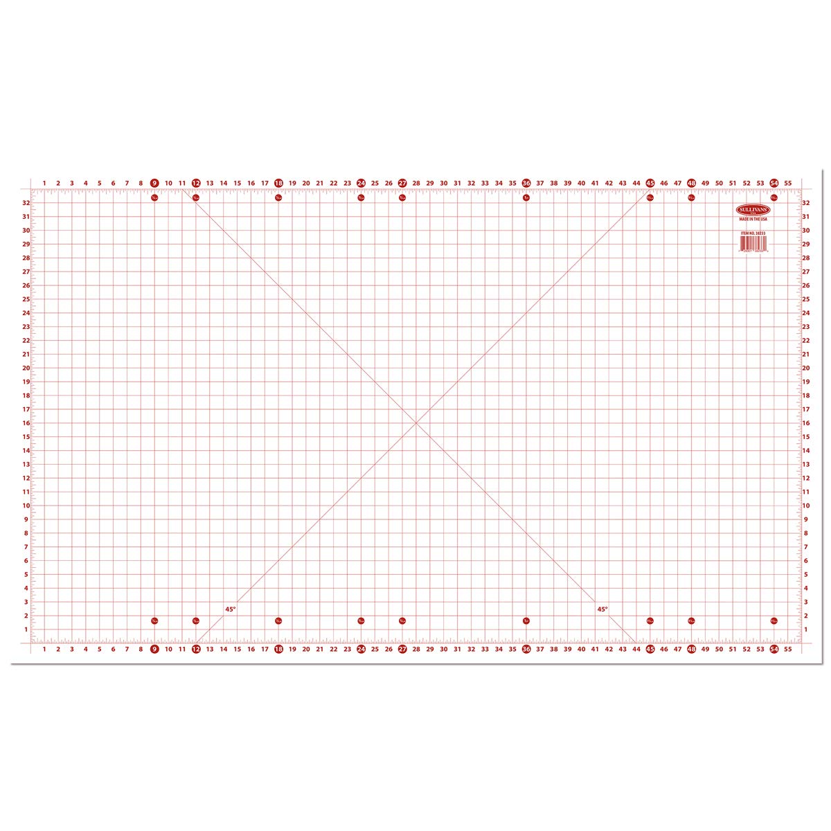 Sullivans USA Cutting Mat with grid (38233), 59 inch by 36 inch, for Sullivans Home Hobby Table