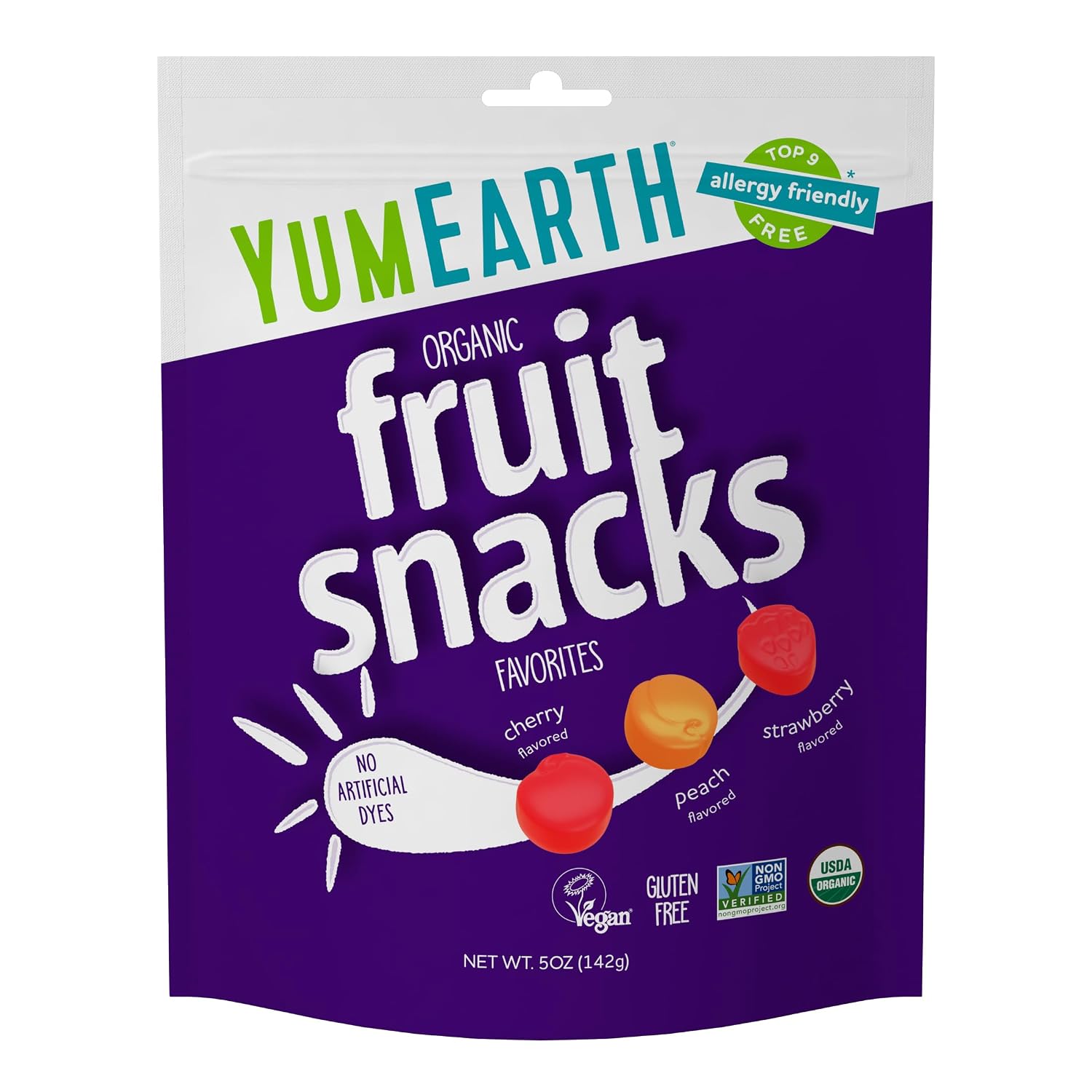 YumEarth Organic Fruit Snacks, Assorted, 5 Oz
