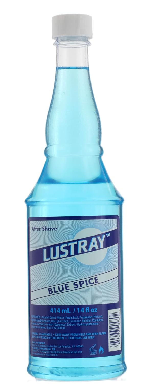 Clubman Lustray Blue Spice After Shave Lotion, 14 fl oz