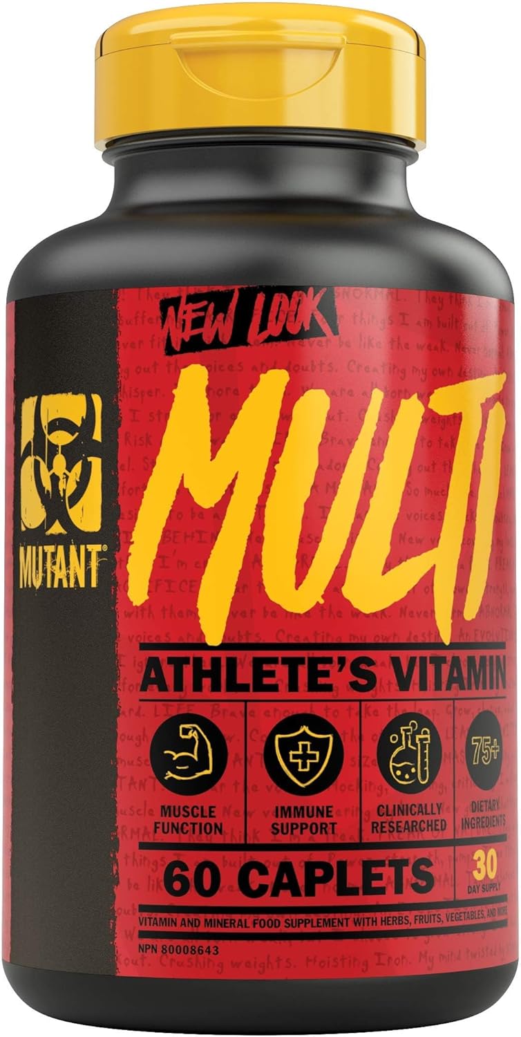 MUTANT Multi - High Potency Vitamins with 75+ Ingredients | Specifically Formulated for Heavy Lifting | 60 Tablets
