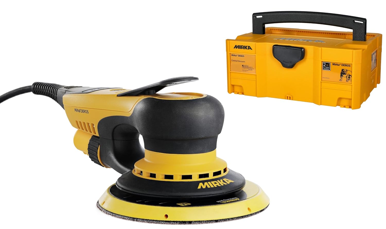 Mirka DEROS 650X CV Electric Random Orbital Sander with Case / 6 inch / 5mm orbit/Powerful and Professional Sanding Machine for Dust-free sanding / MID65020CAUS