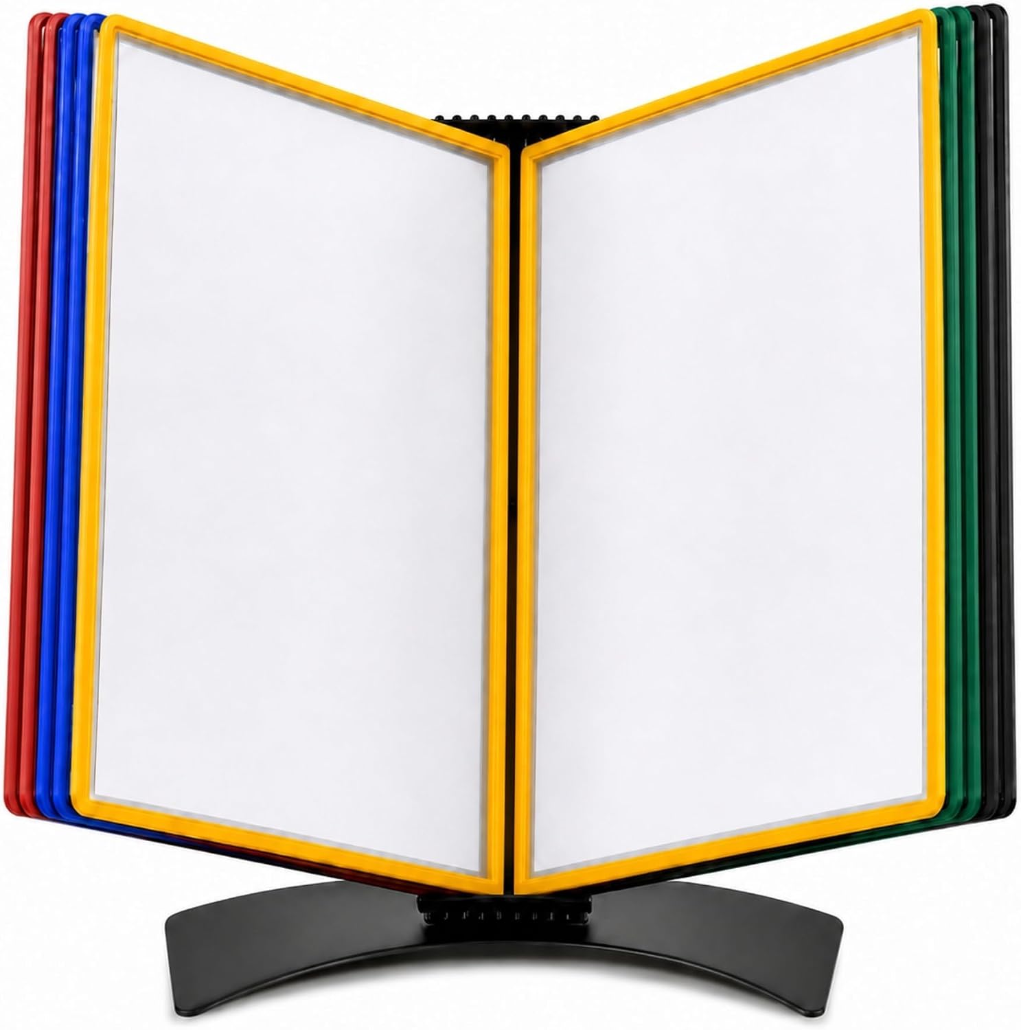 Tarifold Desktop Reference System, 10 Pockets, Easy-Load Design, Assorted