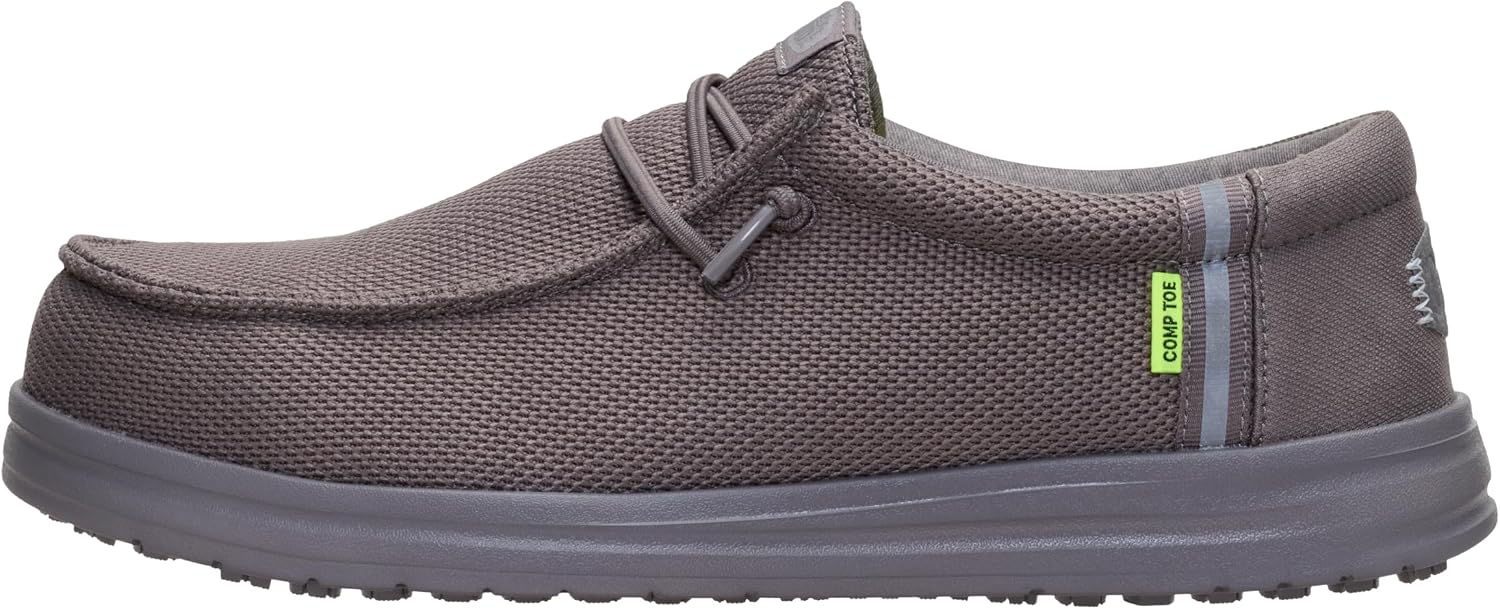 HEYDUDE Men's Wally Work CT | Water-Repellent, Slip Resistant Work Shoe