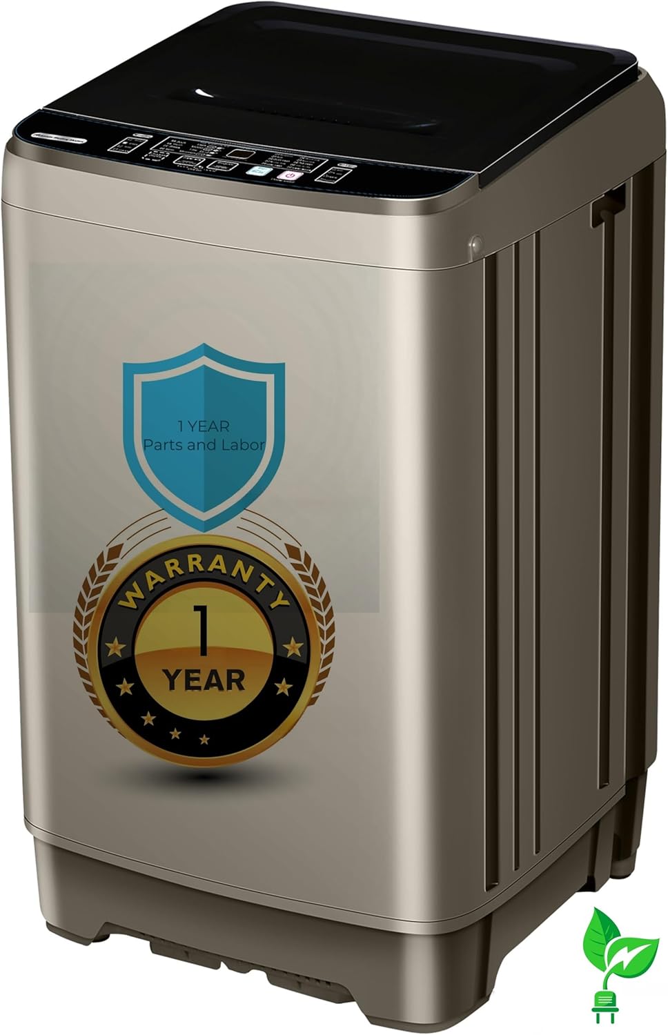 Portable Washing Machine - 2.0 Cu.ft Portable Washer Full-Automatic With LED Display, Compact Washer Ideal for Apartments, Homes, and Dorms, 10 Wash Cycles, Low Noise, IPX4