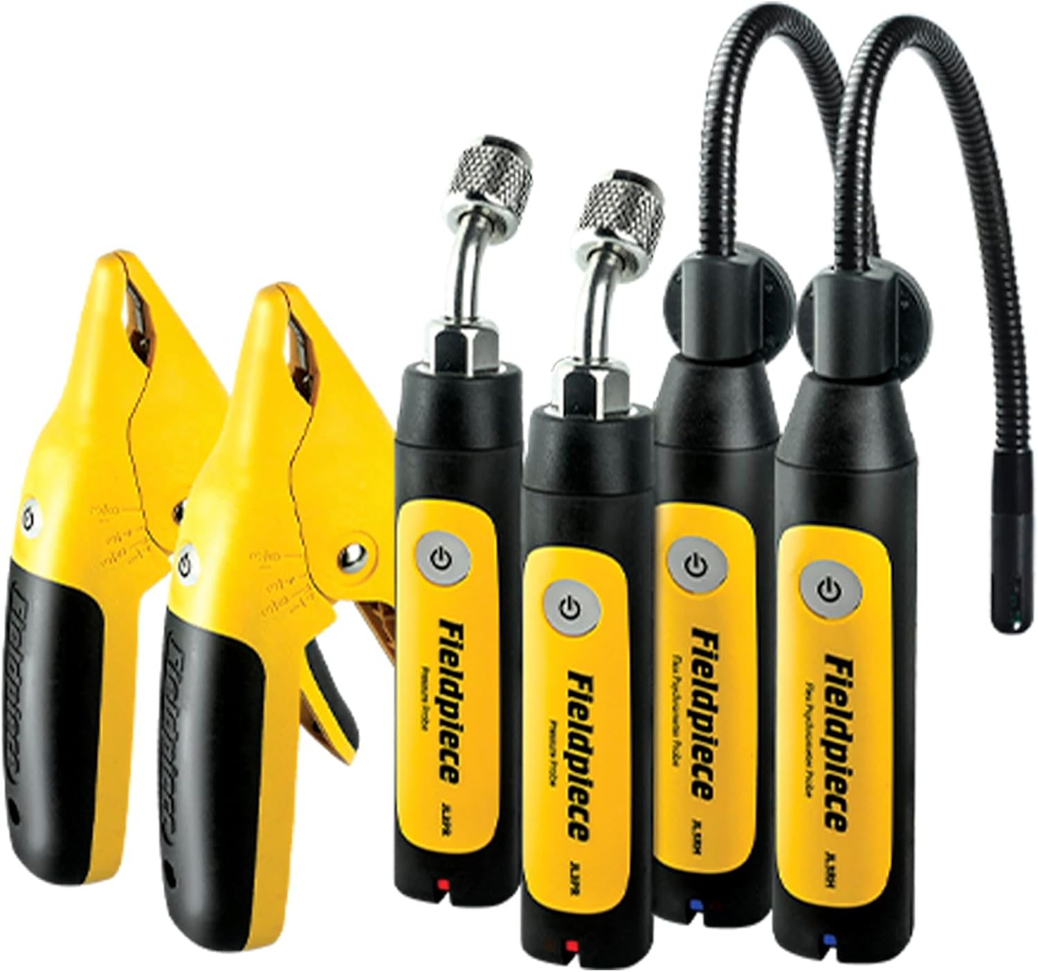 Fieldpiece - Job Link System HVACR Wireless Probe Kit - JL3KH6 - Fast Accurate Temps with Rapid Rail Technology - HVAC Tools with Padded Case | Fast Accurate Temps with Rapid Rail Technology - HVAC Tools with Padded Case