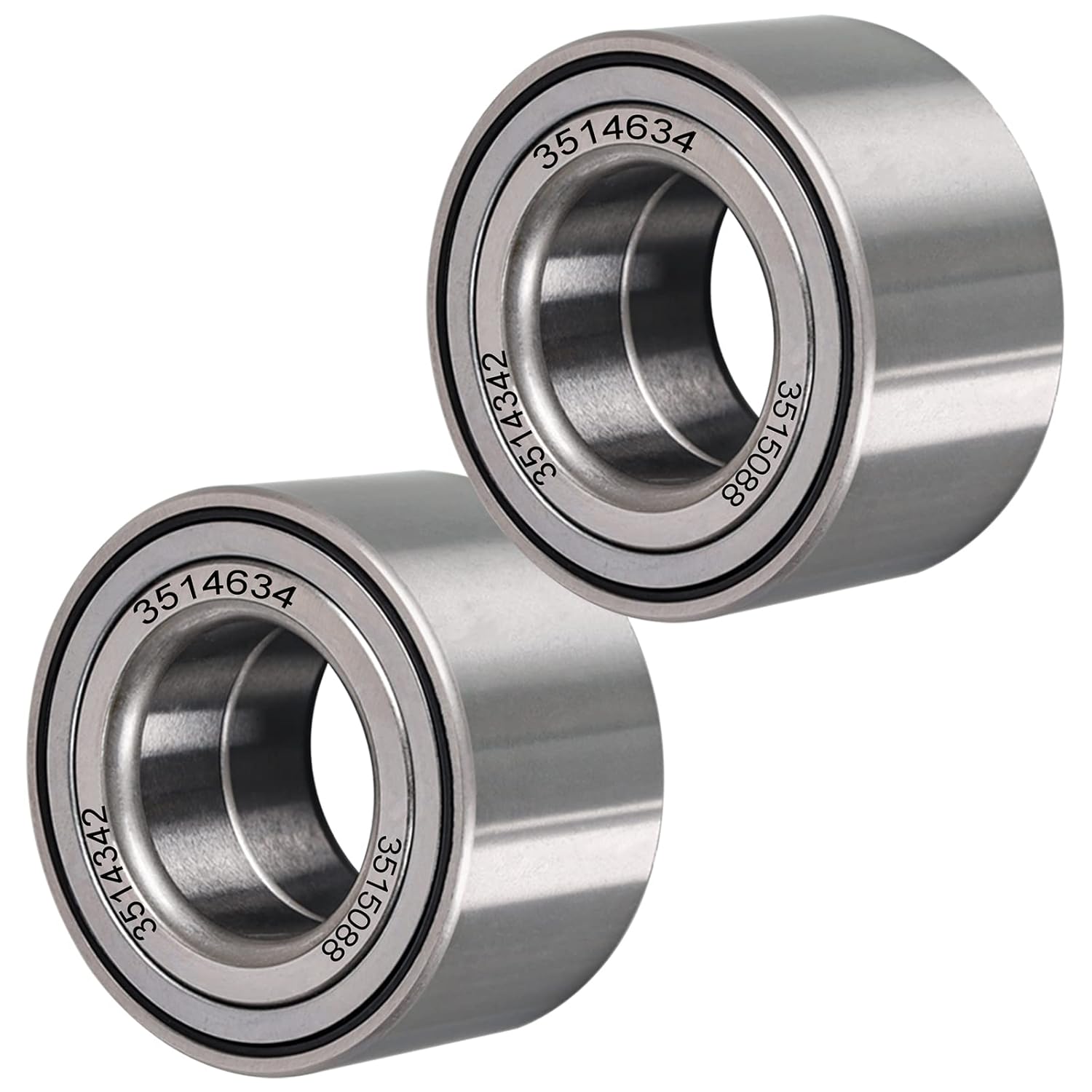 UTV ATV Wheel Bearings with Metal Seal for Polaris Side by Side Sportsman, Ranger, ACE, Magnum, Hawkeye, Set of 2, 3514634, 3514342, 3515088