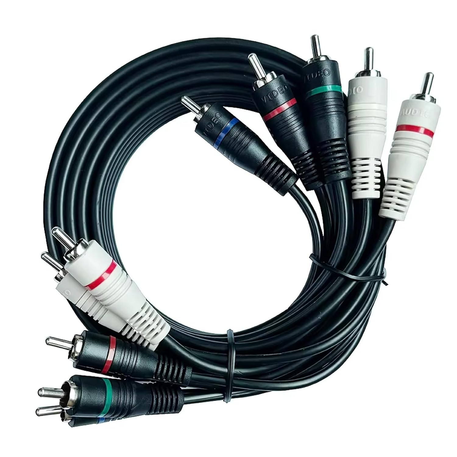 BolAAzuL 5 RCA Cables 6-Foot Component Cable RCA Splitter Audio Video Cable | YPbPr RGB AV Cable 1080i Male/Male for DVD STB TV Box HDTV - 1.8m