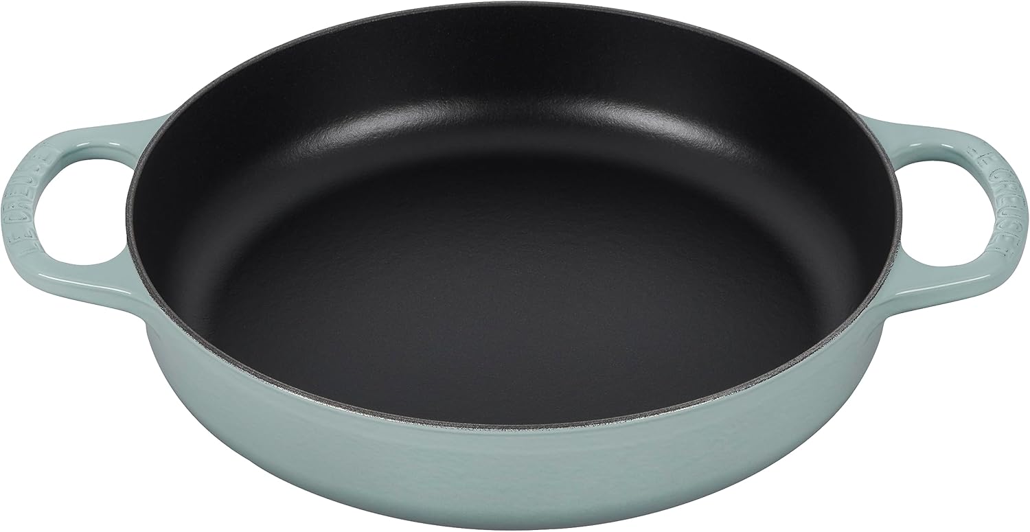 Le Creuset Signature Cast Iron Everyday Pan, 11", Sea Salt