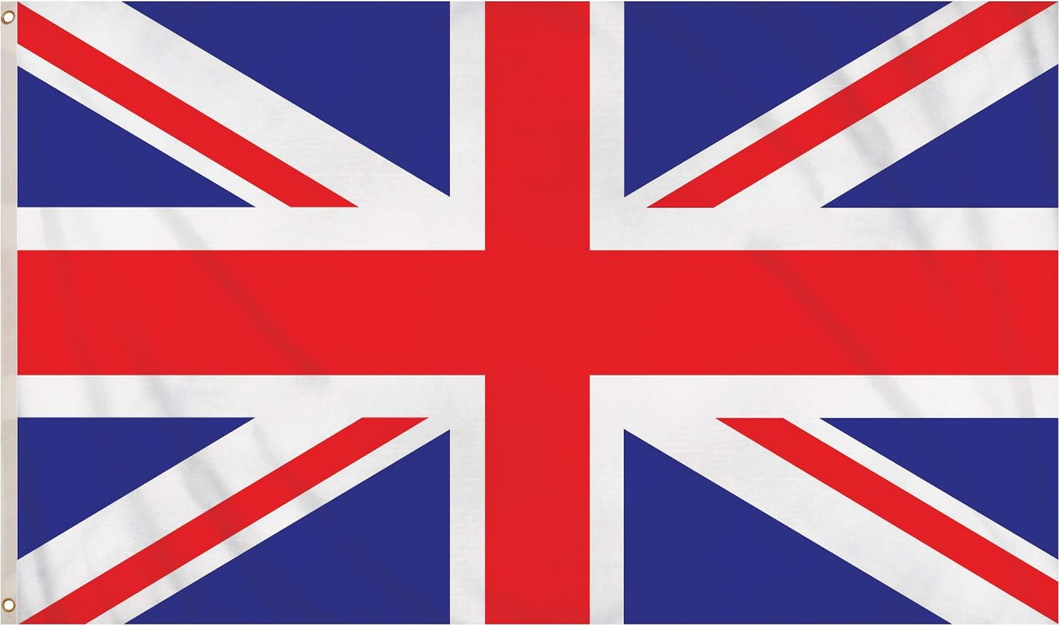Union Jack Flag UK Flags 5ft x 3ft with Eyelets
