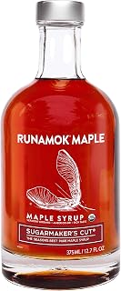 Runamok Maple Syrup Organic Sugarmaker's Cut - Grade A Vermont Maple Syrup, Amber Color, Rich Taste | Pure Organic Maple Syrup & 100% Natural | Classic Breakfast & Pancake Syrup | 12.68 Fl Oz (375mL)