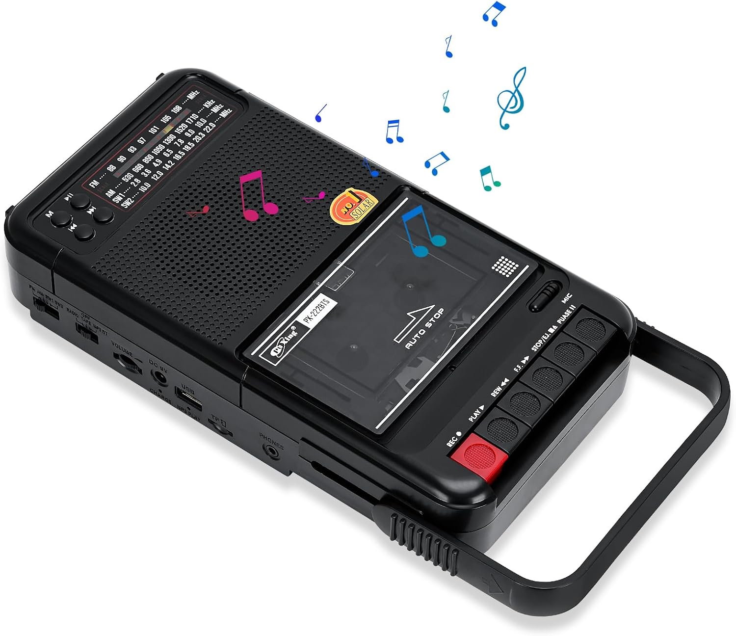Cassette Players,AM/FM/SW Bands Radio with Bluetooth for Home and Outdoors