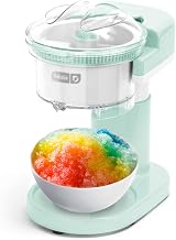 DASH Shaved Ice Maker and Slushie Machine (Aqua): Multi-Purpose Ice Shaver Machine for Homemade Shaved Ice, Snow Cones, Slushies, Cocktails & More with Stainless Steel Blades, Easy to Clean and Store