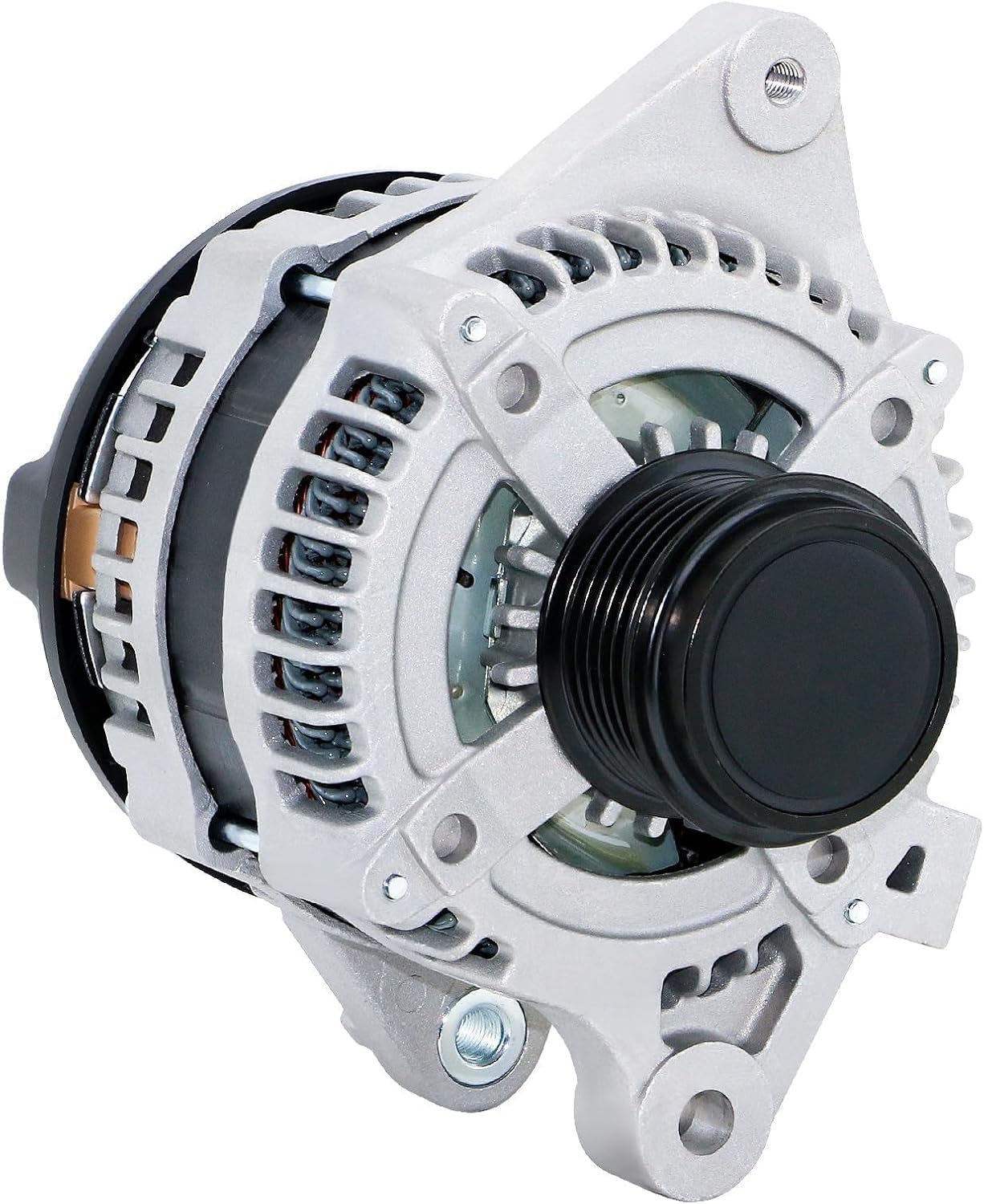 BDELI Alternator Fit for 1.8L L4 2009-2011 Toyota Corolla Matrix, 100A 12V | 2009-2010 Pontiac Vibe, Base CE LE S, 6-Groove Clutch Pulley: 11385N, 12897, 270600T040, AL3370X, High Output