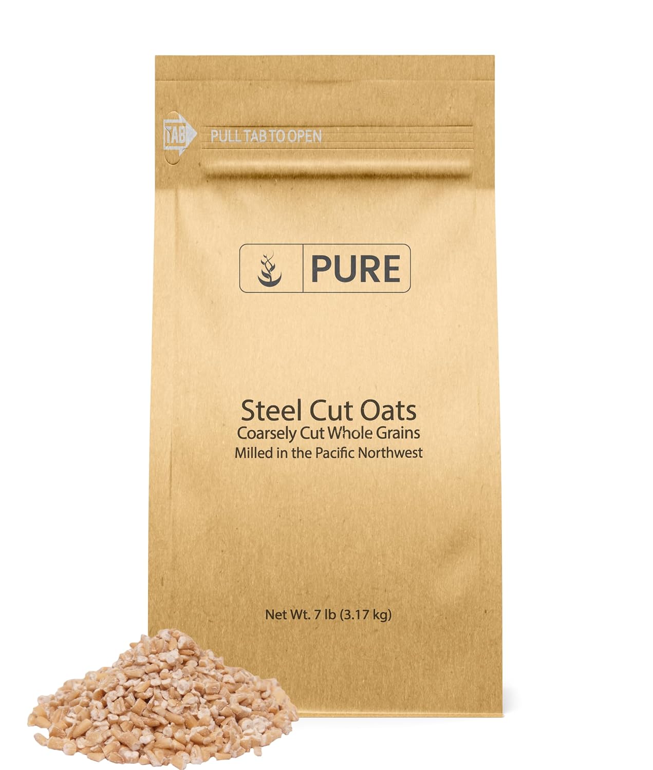 Pure Original Ingredients, Steel Cut Oats, 7 Lb