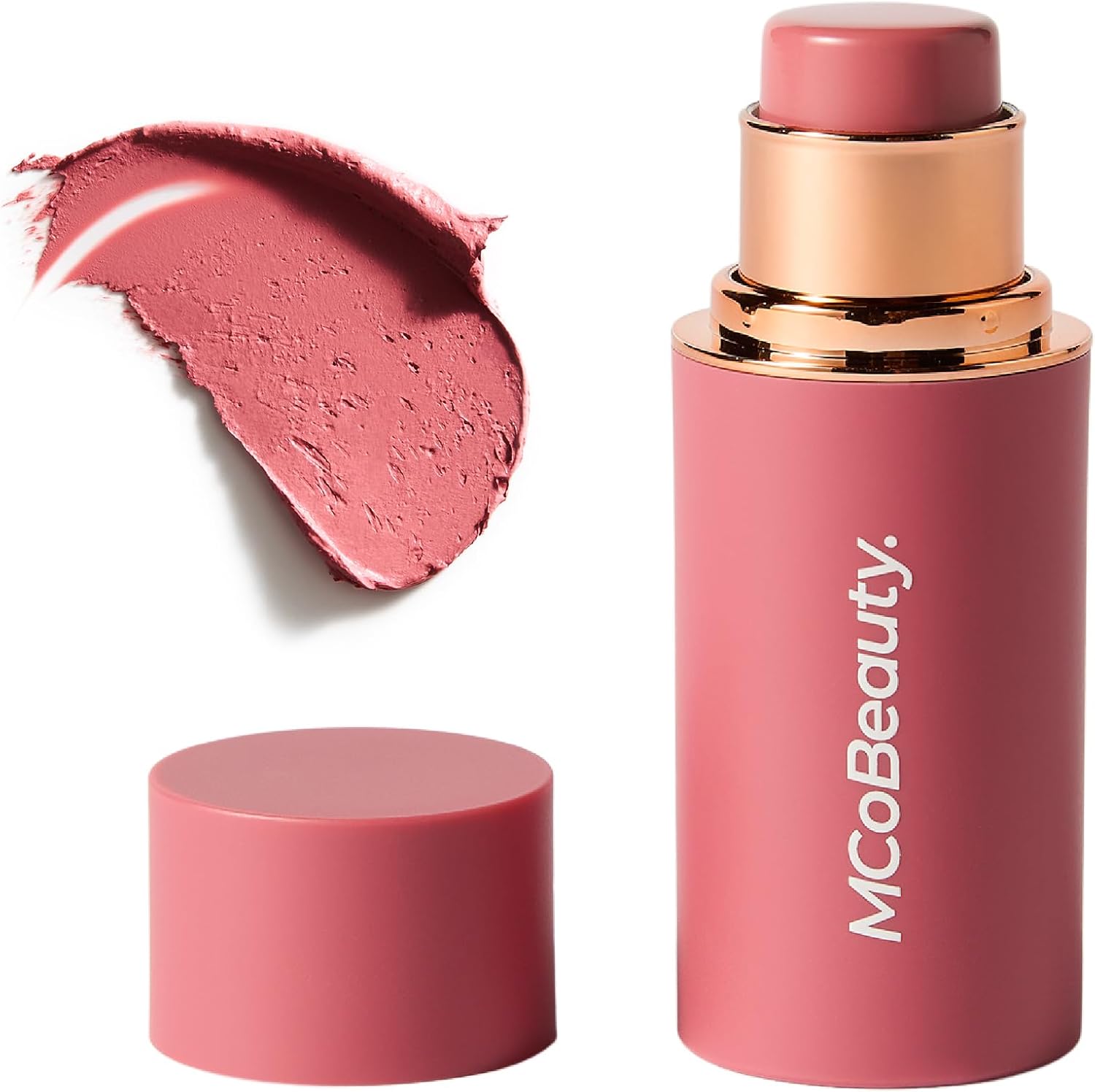 MCoBeauty Baby Face Cream Blush Stick - Peony Rose - Cheek & Lip Tint Stick | Pink Shade, Natural Flush For Cheeks & Lips, Jojoba Infused, Vegan & Cruelty Free