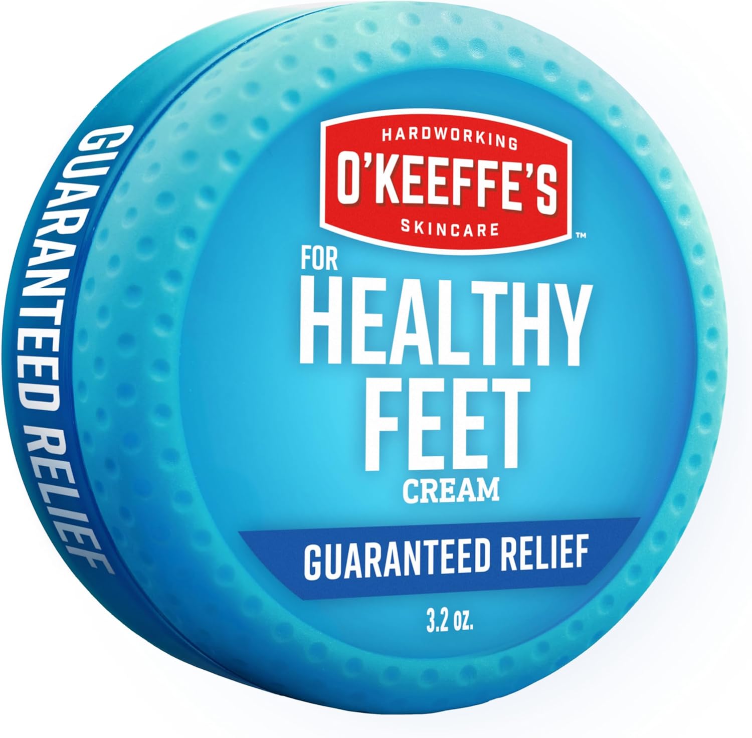 O'Keeffe's for Healthy Feet Foot Cream - 3.2 oz Jar (1 Pack) - Guaranteed Relief for Extremely Cracked, Dry Feet, Repairing Skincare, Instantly Boosts and Retains Moisture Levels