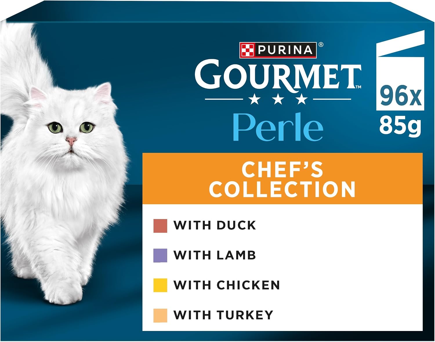 GOURMET Perle Chef's Collection Mini Fillets in Gravy Wet Cat Food 96x85g