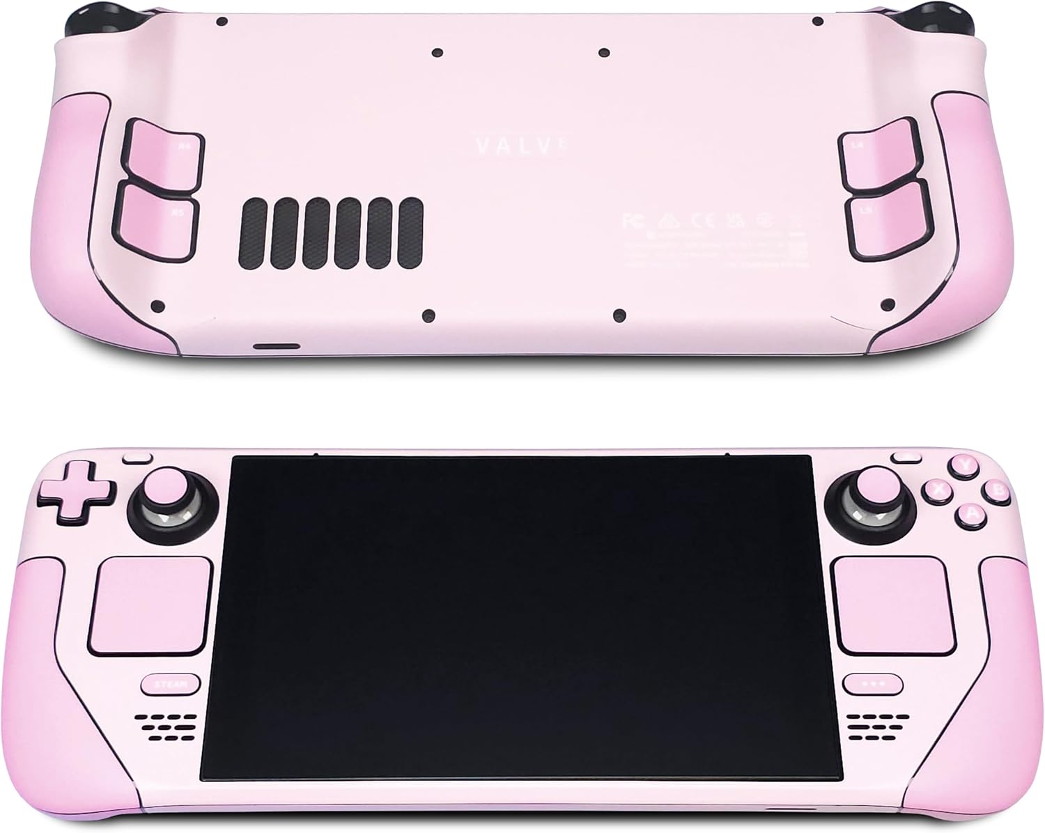 Steam Deck skin, Pink edition, Full wrapping matte vinyl skin for Steam Deck (Designed by POP SKIN), Compatible with both Steam Deck LCD version and OLED version.