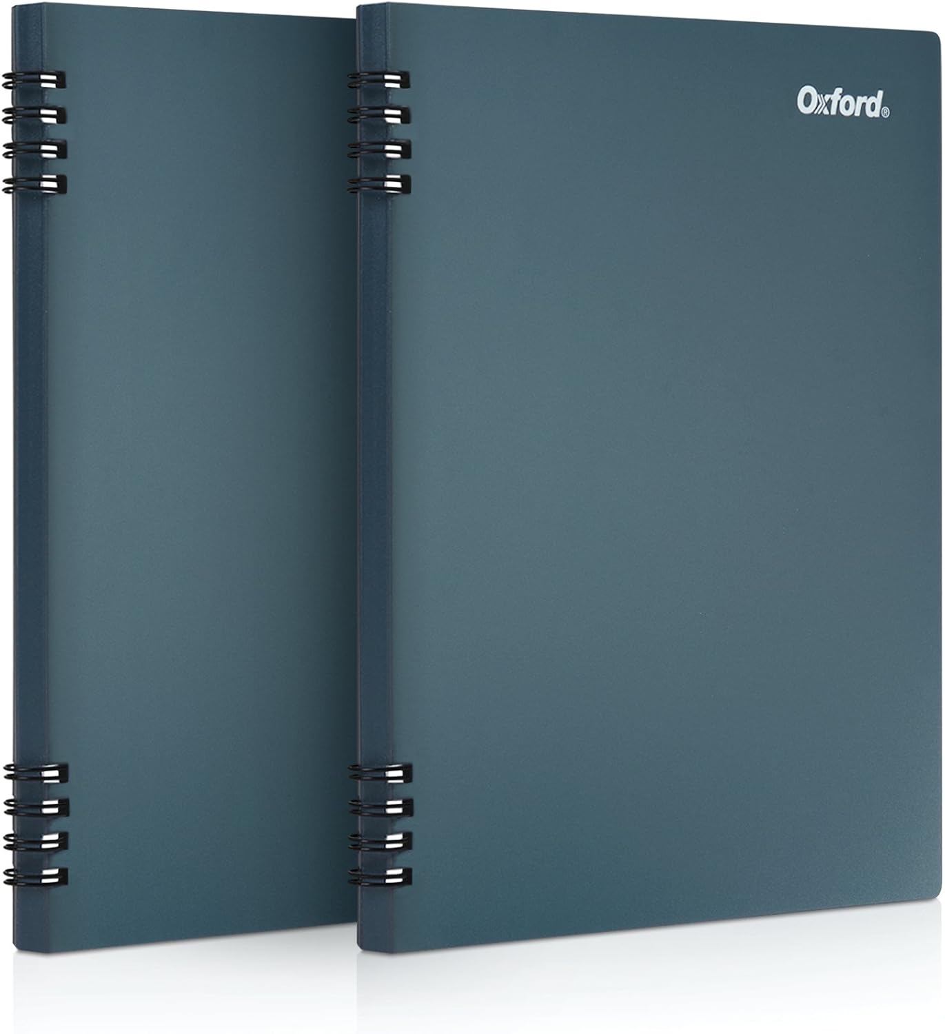 Oxford Stone Paper Notebook, School Notebook, Smooth Note-Taking Pad, Journal for Writing, 5-1/2" x 8-1/2", Blue Cover, 60 Sheets, 2 Pack (161641)