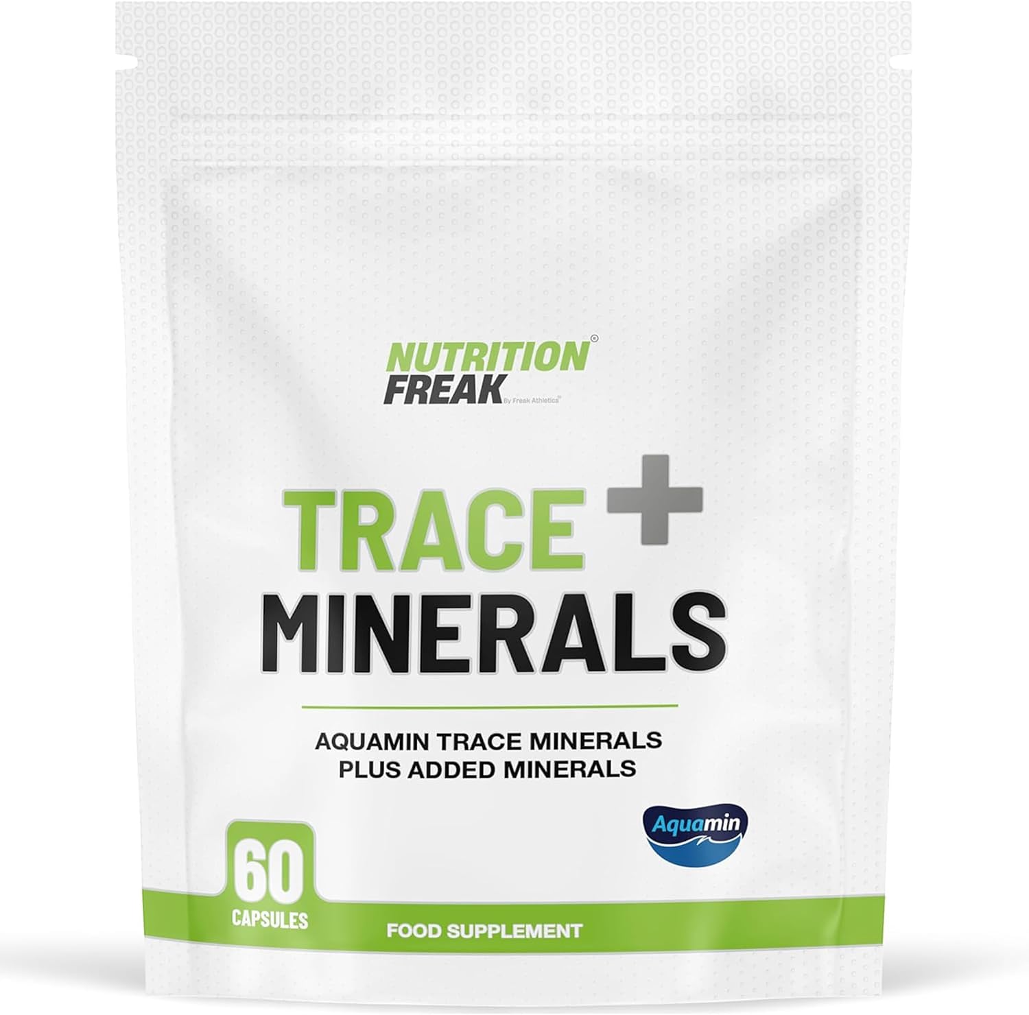 Trace Minerals + 60 Capsules - Aquamin Trace Minerals a 70+ Nutrient-Dense Multimineral Complex Sourced from Marine Plant - UK Made