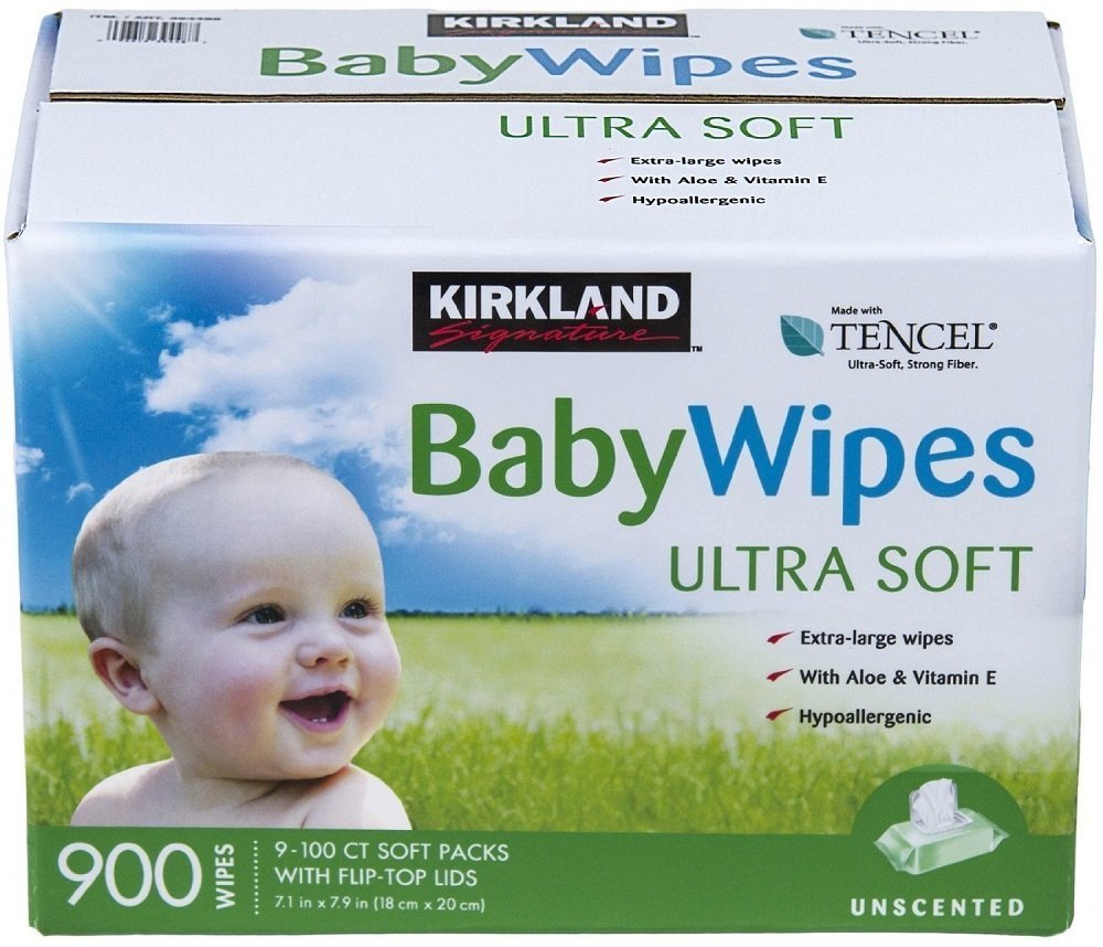 Kirkland Signature Unscented UltraSoft Bay Wipes - 900 WipesF