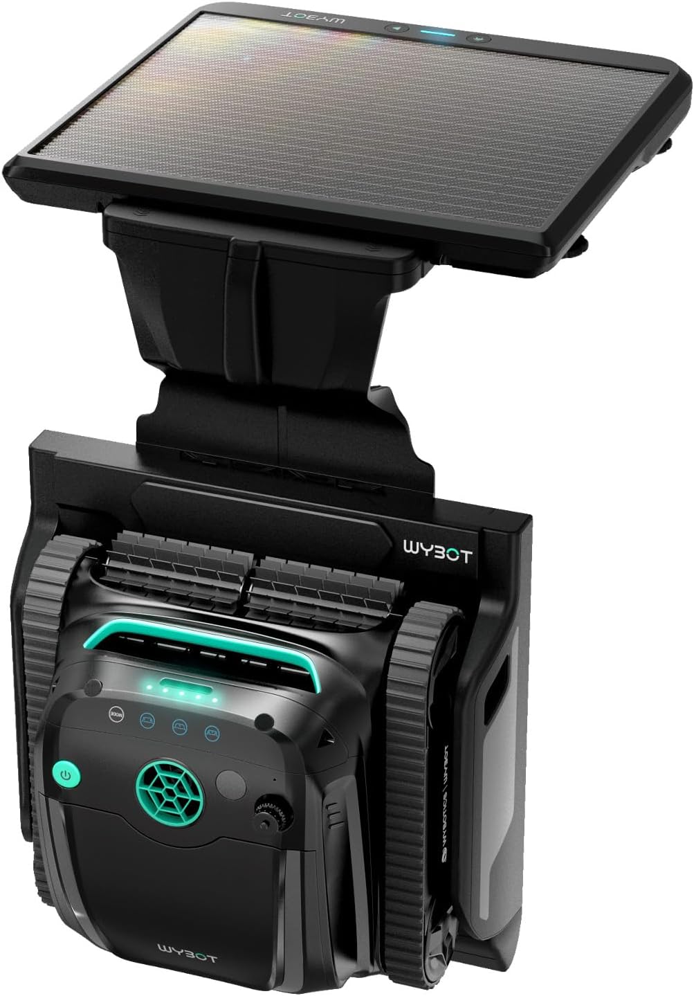 (2025 New) WYBOT S2 Solar Powered Robotic Pool Vacuum Cleaner for Inground Pools, Auto Return & Charge, Enhanced Scheduled Cleaning, Area Cleaning, 3D Adsorption System, Covers 3,229 Sq.Ft