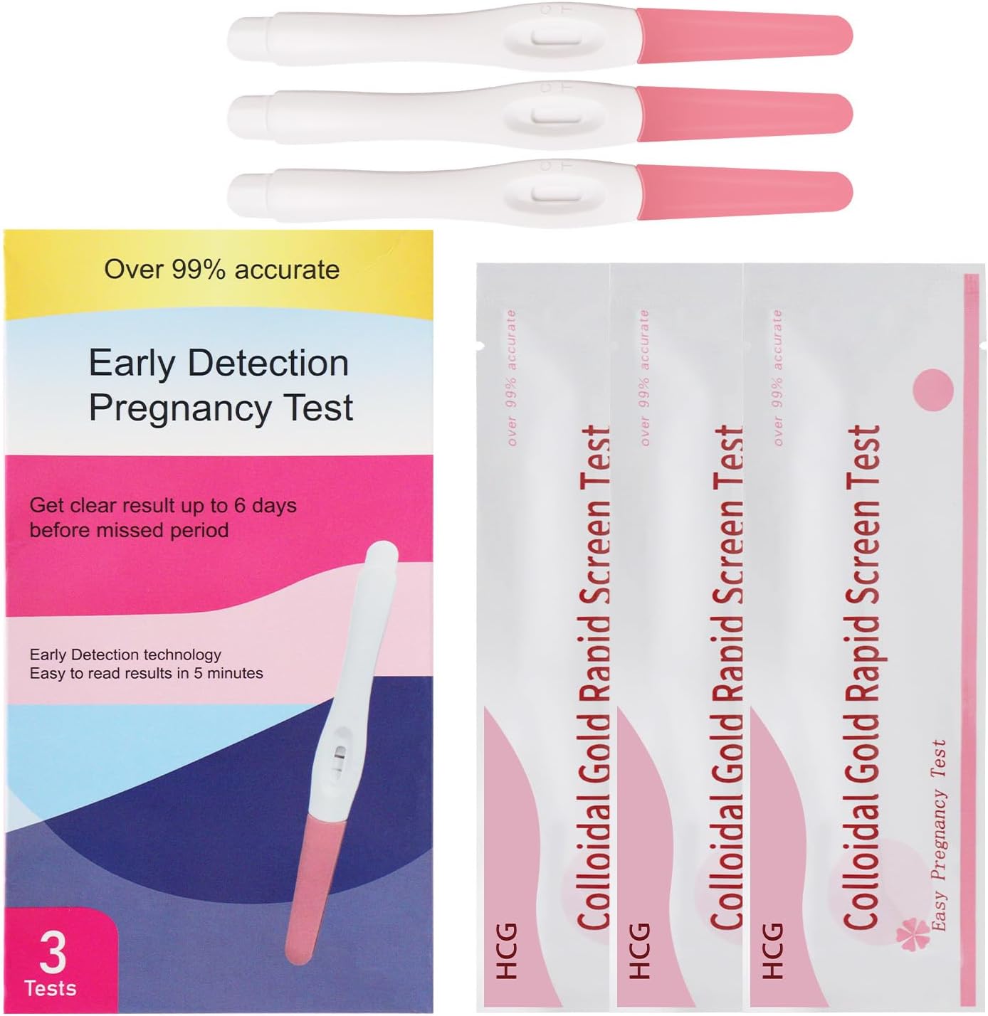 Funny Prank Pregnancy Test Always Positive - First Response Fake Pregnant Tests Trick Joke Toys Positive Pregnancy Test Prank Gig Gifts for Husband Boyfriend and Adult Party 3pcs