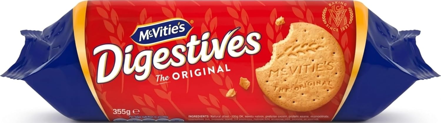McVitie's Digestive Biscuits, 355 g (12.5 oz.) Packages (Pack of 7)