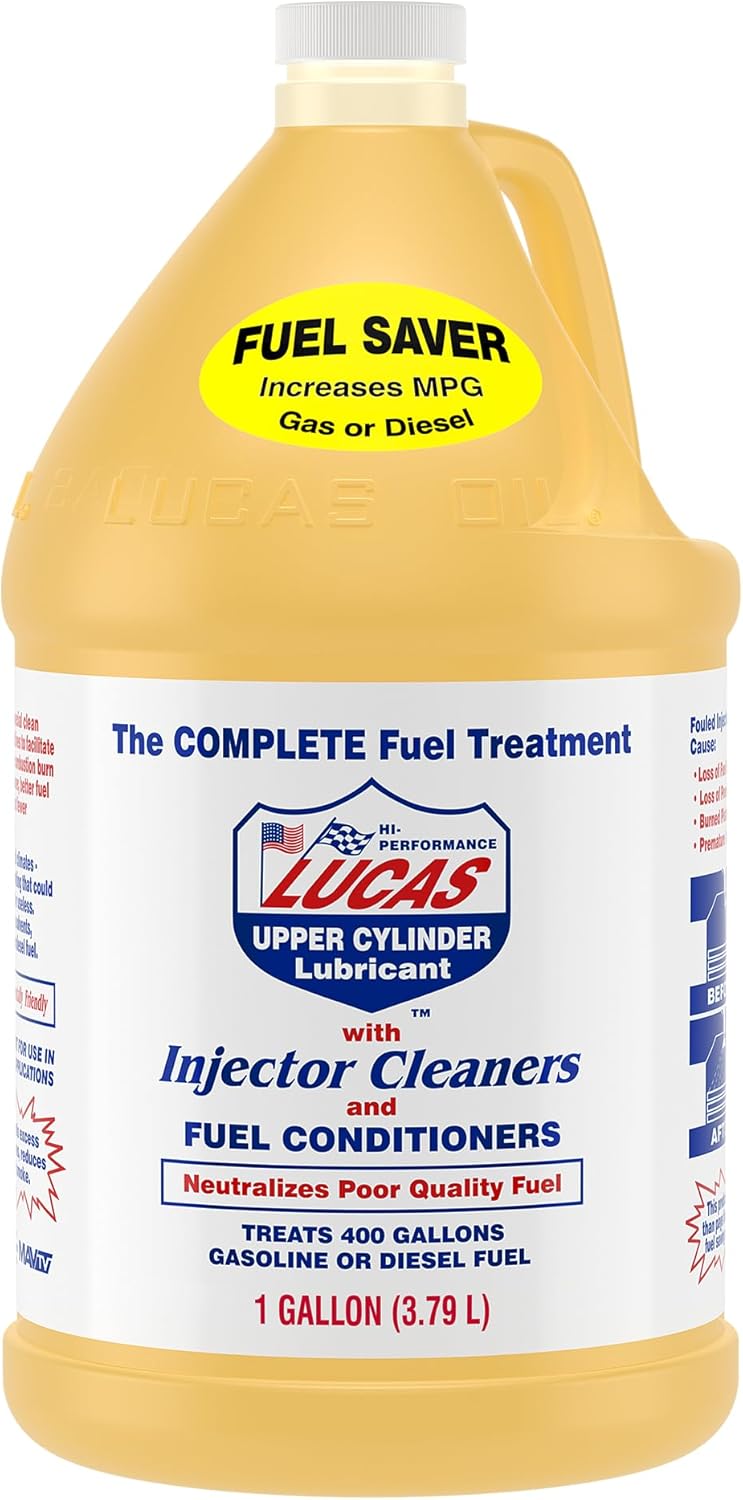Lucas Oil 10013 Fuel Treatment-3.78L, clear yellow