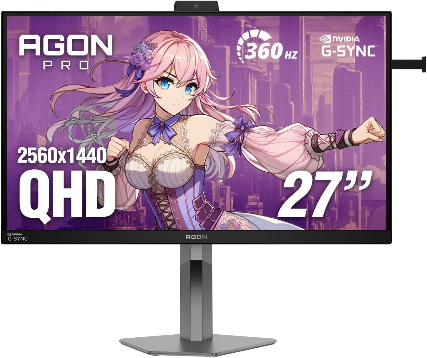 AOC Agon Pro 27 Inch Gaming Monitor QHD 360Hz IPS NVIDIA G-SYNC, AG276QSG2