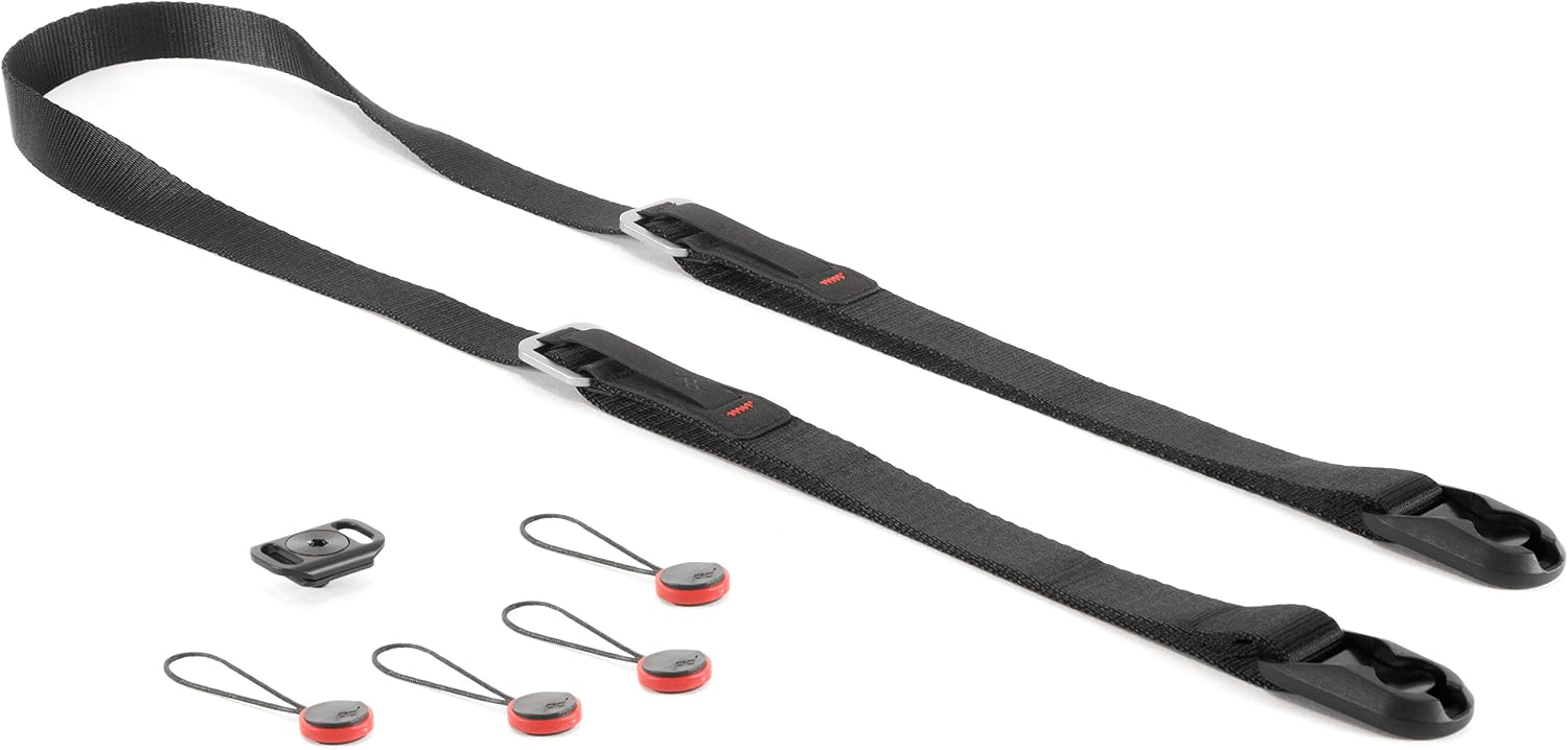 Peak Design Leash Camera Strap - Configurable as a Sling, Neck, Shoulder Strap or Safety Tether, Adjustable, Compact